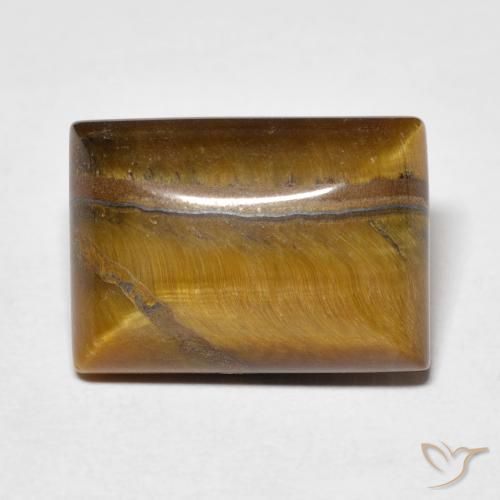 7.46ct طبيعي بني ذهبي عين النمر, باجيت, غير شفاف