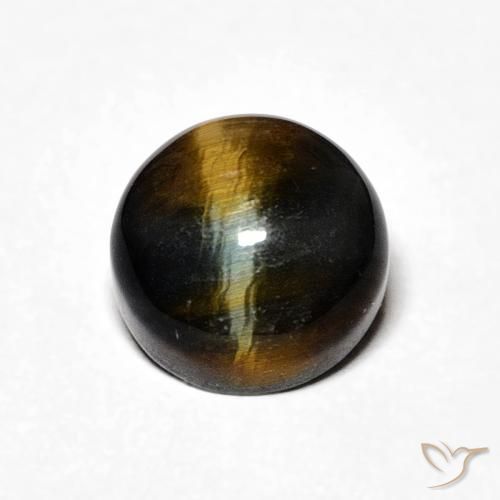 2.25ct طبيعي بنى دافئ عين النمر, دائري, غير شفاف