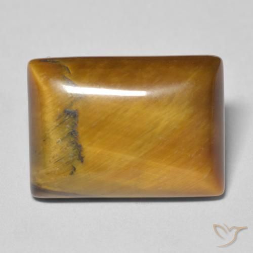12.19ct طبيعي بني مصفر عين النمر, باجيت, غير شفاف