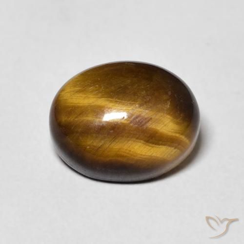 3.08ct طبيعي بنى دافئ عين النمر, بيضوي, غير شفاف