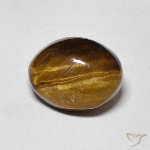 3.30ct طبيعي بنى متوسط عين النمر, بيضوي, غير شفاف