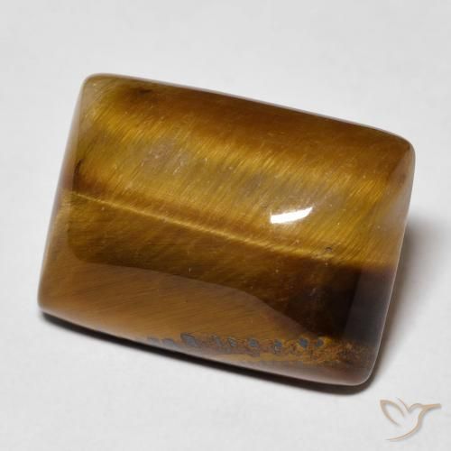 عين النمر Medium Light-Brown طبيعي، باجيت، 13.72 قيراط، غير شفاف