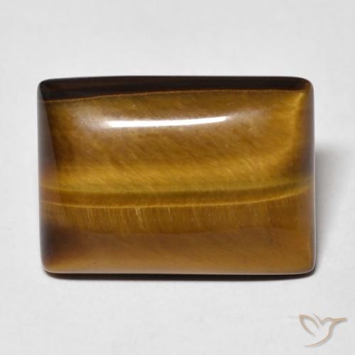 11.48ct طبيعي بني ذهبي عين النمر, باجيت, غير شفاف