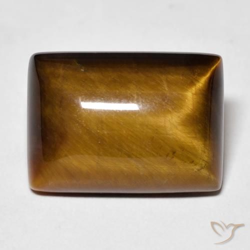 13.42ct طبيعي بني ذهبي عين النمر, باجيت, غير شفاف