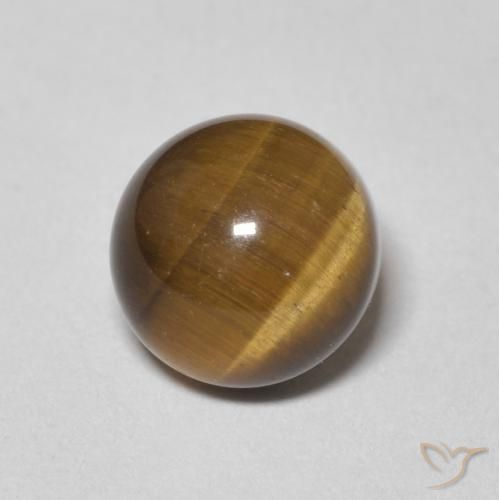 2.44ct طبيعي بنى متوسط عين النمر, دائري, غير شفاف
