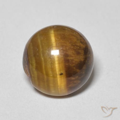 2.31ct طبيعي بنى متوسط عين النمر, دائري, غير شفاف