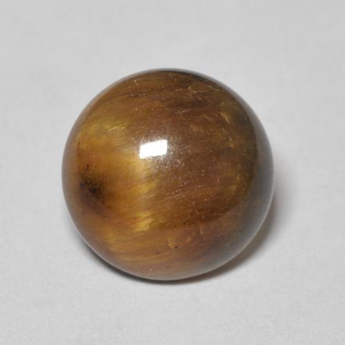 3.57ct طبيعي بنى متوسط عين النمر, دائري, غير شفاف