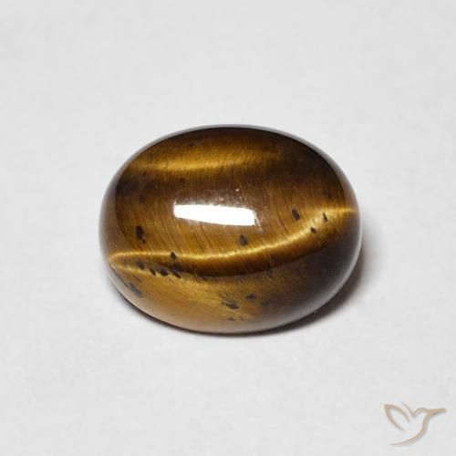 2.10ct طبيعي بنى متوسط عين النمر, بيضوي, غير شفاف