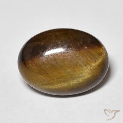 8.85ct طبيعي بنى دافئ عين النمر, بيضوي, غير شفاف