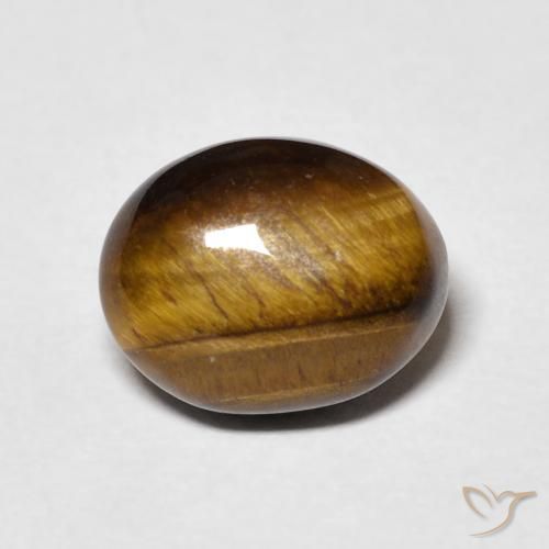 3.44ct طبيعي بنى خبز الزنجبيل عين النمر, بيضوي, غير شفاف