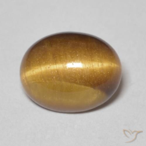 2.78ct طبيعي بنى متوسط عين النمر, بيضوي, غير شفاف