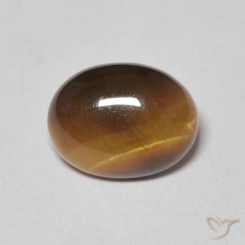 1.78ct طبيعي بني ذهبي عين النمر, بيضوي, غير شفاف