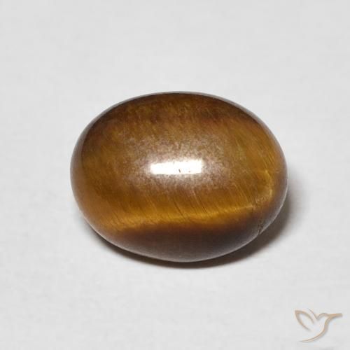 2.62ct طبيعي بنى دافئ عين النمر, بيضوي, غير شفاف