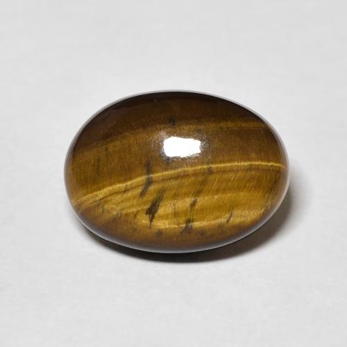 5.06ct طبيعي بني ذهبي عين النمر, بيضوي, غير شفاف