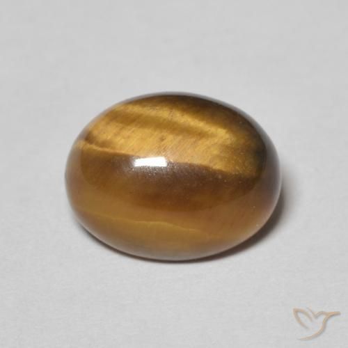 3.12ct طبيعي بنى دافئ عين النمر, بيضوي, غير شفاف
