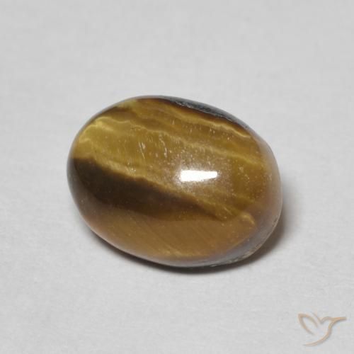 عين النمر Medium Light-Brown طبيعي، بيضوي، 1.68 قيراط، غير شفاف