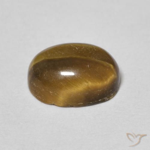 عين النمر Medium Light-Brown طبيعي، بيضوي، 1.68 قيراط، غير شفاف