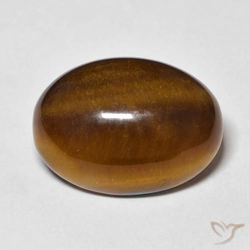 11.06ct طبيعي بنى دافئ عين النمر, بيضوي, غير شفاف