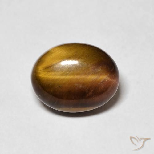 3.31ct طبيعي بنى خبز الزنجبيل عين النمر, بيضوي, غير شفاف