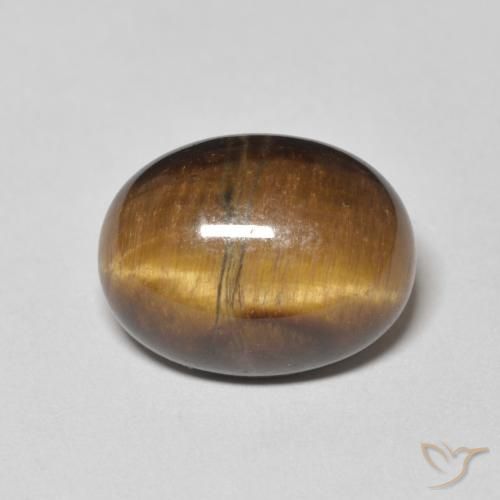 10.44ct طبيعي بنى متوسط عين النمر, بيضوي, غير شفاف
