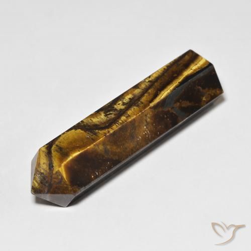 36.44ct طبيعي بني مصفر عين النمر, فانسى, غير شفاف