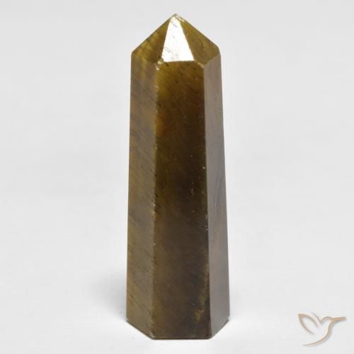 27.04ct طبيعي بني مصفر عين النمر, فانسى, غير شفاف