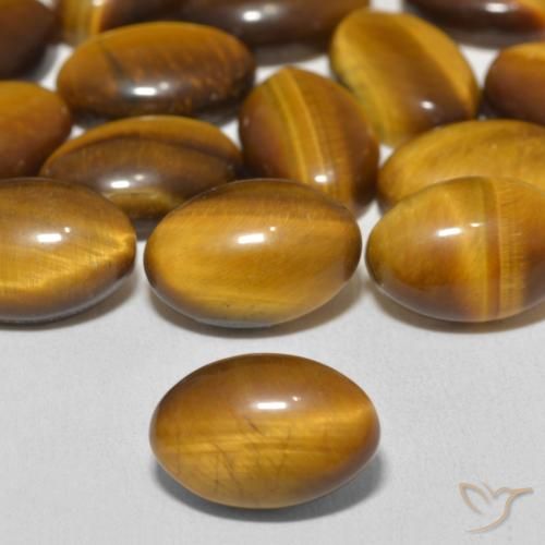 3.79ct طبيعي بنى دافئ عين النمر, بيضوي, غير شفاف