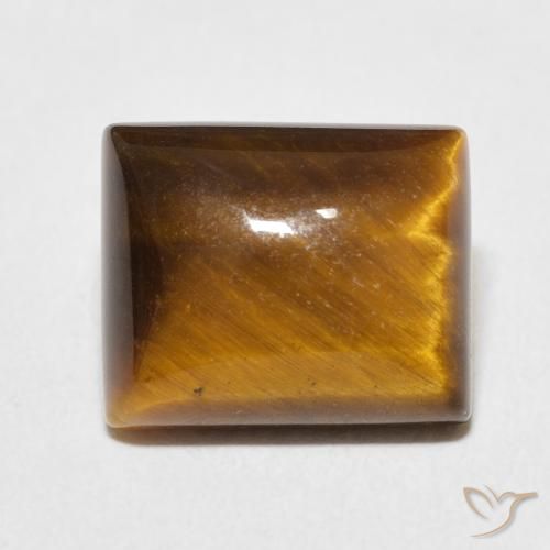 6.18ct طبيعي بني ذهبي عين النمر, باجيت, غير شفاف