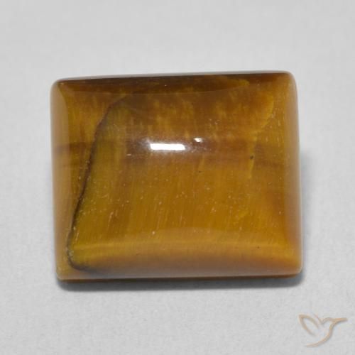 6.36ct طبيعي بني ذهبي عين النمر, باجيت, غير شفاف