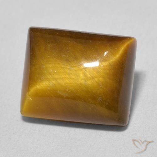 عين النمر Medium Light-Brown طبيعي، باجيت، 6.16 قيراط، غير شفاف