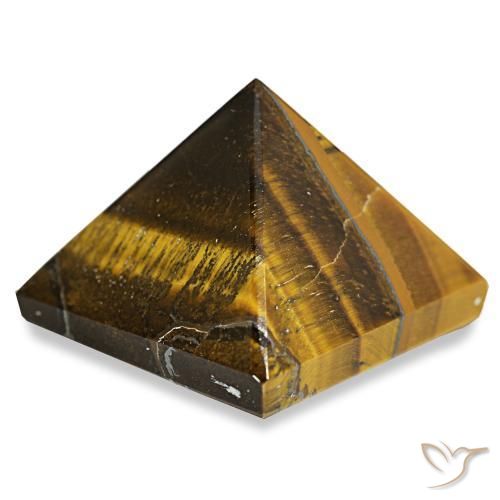 Tiger's Eye طبيعي بلون بنى دافئ، وزن ‎98.18‎ قيراط، شكل مربع، مقاس ‎28.1x27.9‎ مم