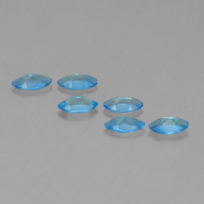 أحجار توباز الأزرق السويسري طبيعية، ماركيز، VVS-VS، وزنها 2.81 قيراط