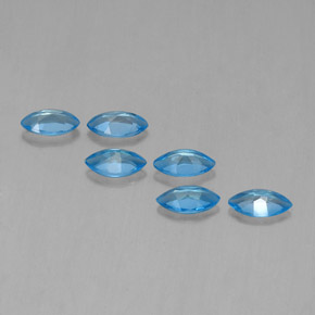 أحجار توباز الأزرق السويسري طبيعية، ماركيز، VVS-VS، وزنها 2.63 قيراط