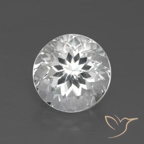 3.58ct طبيعي أبيض شفاف توباز, دائري, VVS