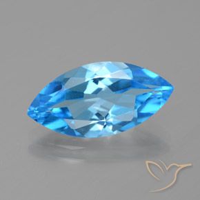 4.31ct طبيعي الأزرق السويسري توباز, ماركيز, VVS-VS
