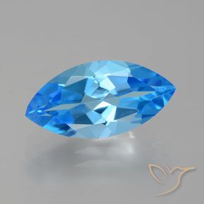 4.71ct طبيعي الأزرق السويسري توباز, ماركيز, VVS-VS