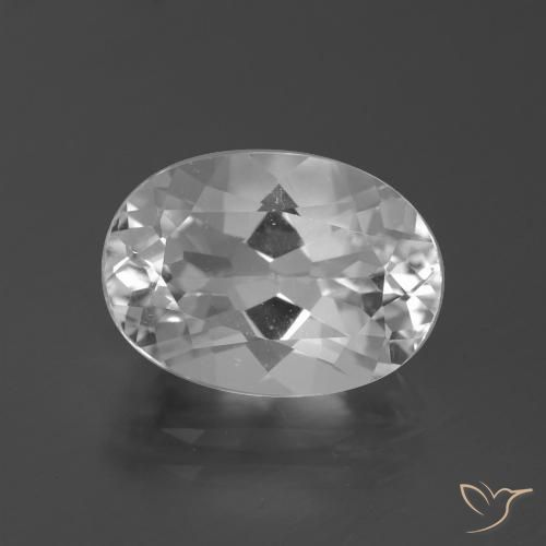 5.58ct طبيعي أبيض توباز, بيضوي, VVS