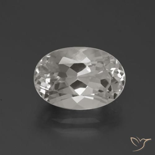 4.58ct طبيعي أبيض دافئ توباز, بيضوي, VVS