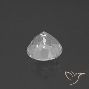 توباز أبيض طبيعي، دائري، 3.69 قيراط، VVS-VS