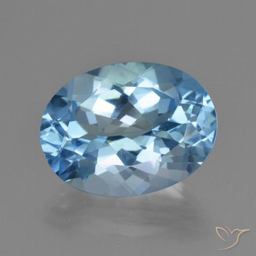 20.49ct طبيعي الأزرق السويسري توباز, بيضوي, VVS