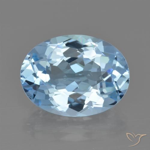 21.80ct طبيعي أزرق سماوى توباز, بيضوي, VVS