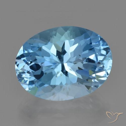 21.97ct طبيعي الأزرق السويسري توباز, بيضوي, VVS