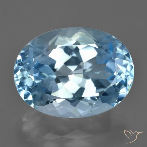 23.45ct طبيعي الأزرق السويسري توباز, بيضوي, VVS
