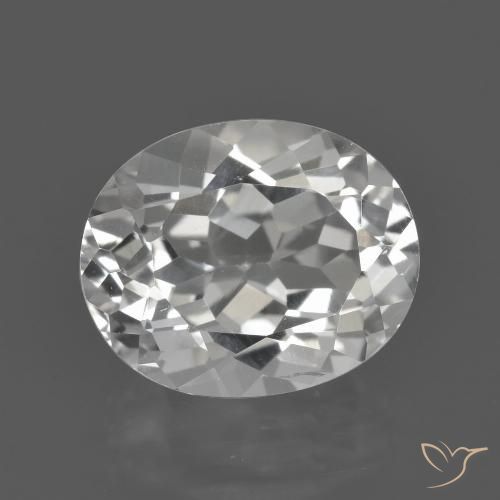 4.93ct طبيعي أبيض دافئ توباز, بيضوي, VVS