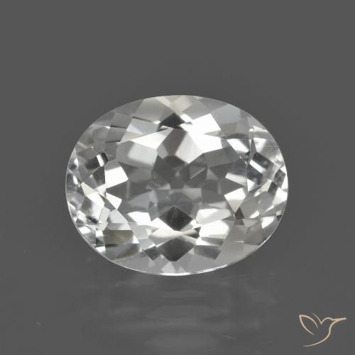 4.79ct طبيعي أبيض دافئ توباز, بيضوي, قليلا جدا