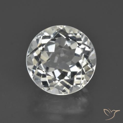 4.81ct طبيعي أبيض دافئ توباز, دائري, قليلا جدا