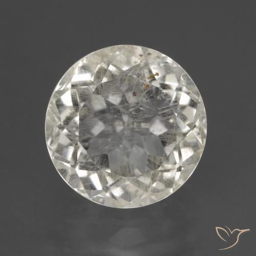 4.12ct طبيعي أبيض دافئ توباز, دائري, VS-SI