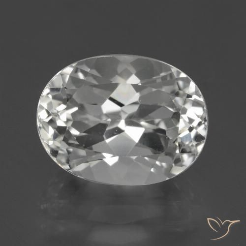 5.65ct طبيعي أبيض توباز, بيضوي, VVS