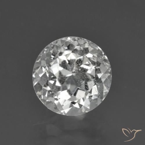 3.49ct طبيعي أبيض دافئ توباز, دائري, VS-SI