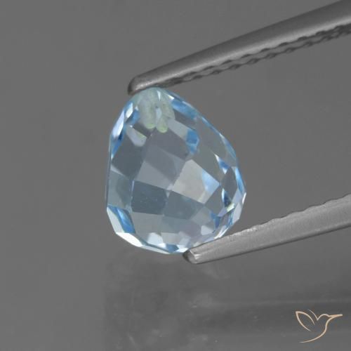 2.32ct طبيعي أزرق سماوى توباز, بريوليت, قليلا جدا